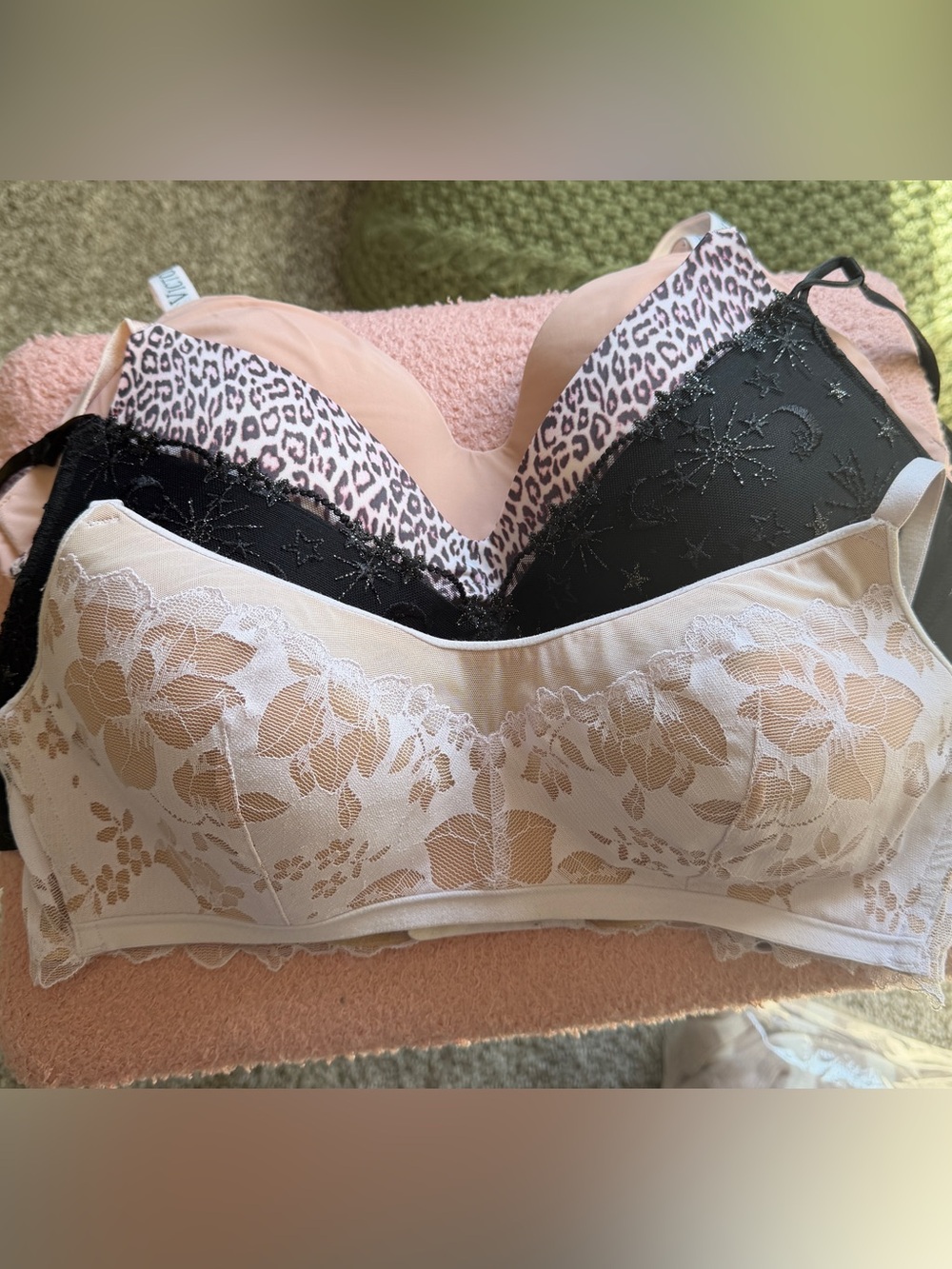 4 Victorias Secret Bras.